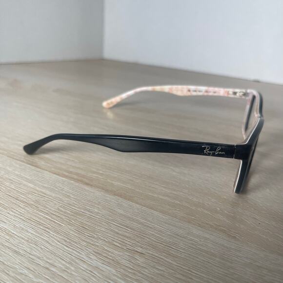 Ray-Ban RB5228 5014 Eyeglasses Black White and Red 53-17-140 Frames Only - Picture 10 of 10